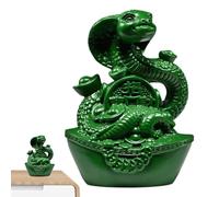 Statue serpent chinois | Figurine serpent chinois | Décoration du Nouvel An chinois pour salle d'étude, chambre, salon, espace de travail et voiture