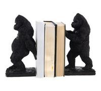 Statue : Serre livre gorille noir - Amadeus - Noir - Résine Noir G