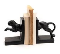 Statue : Serre livre panthère - Amadeus - Noir - Résine NOIR G