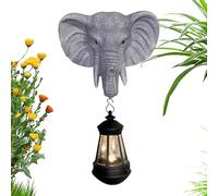 Statue Solaire Ornements Décoratifs Éléphant LED | Statues Sculptures Lumineuses D'Extérieur Pour Extérieur Cour Jardin Chemin Paysage Porte D'Entrée Mur Femme Maman