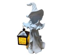 Statue sorcière Halloween Figurine de bureau design sans visage avec | Figurines d'Halloween pour Fête Dortoir Bureau Cheminée Manteau Pièce Cuisine et Maison