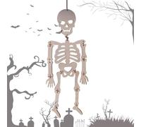Statue Squelette Accessoire Saisonnier Corps Entier avec Articulations | Figurine Squelette Décoration Halloween pour Maison Hantée Cinéma Fête Propriétaires