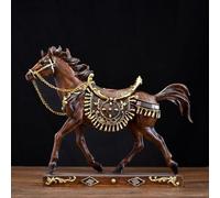 Statue Statue De Cheval 3D Décorative Et Luxueuse, Ornée D'une Selle(B)