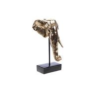 Statue : Statue éléphant doré 18,5 cm - - Or / Doré - Résine