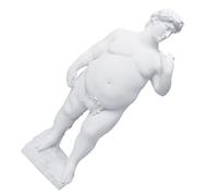 Statue Synthétique Blanche pour David Résine de Décoration Intérieure