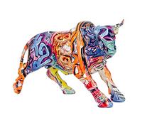 Statue Taureau Design, Collection Ubik, Pop Culture, Multicolore, L 28 cm