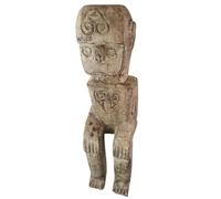 Statue Tribale d'un Villageois Assis 42cm | Arts Premiers du Timor