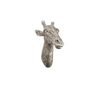 Statue : Trophée girafe mural - Amadeus - Gris - Résine Gris