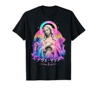 Statue Vaporwave Ave Maria Vierge Marie Art Studio Design T-Shirt