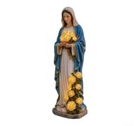 Statue Vierge Marie LED Résine 20cm pour déco Jardin Statue Vierge