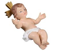 Statues, bébé Jésus Figure mini résine Saint-Baby Jésus Figurine avec détails clairs Figurine Religieuse Jésus pour la maison, le bureau et le décor d'église, idéal pour les croyants Style 1