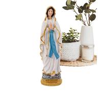Statues Catholiques Religieuses - Statuette Catholique en Résine de la Sainte Vierge - Décoration Sculpture de 29 cm pour Prière et Exposition Intérieur Extérieur Jardin Terrasse Entrée Couloir