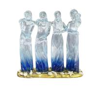 Statues d'amitié pour les amitiés féminines, figurine de collection en résine synthétique - Sculpture de sœurs pour l'amitié - comme cadeau d'anniversaire, de Noël, de fête des mères, pour cheminée