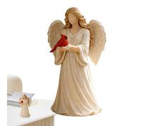 Statues d'ange - Objet de collection - Sculpture souvenir - Sculpture d'ange en résine - Pour la table de chevet, le bureau, la salle de bain, la cheminée, les Sims et l'appartement