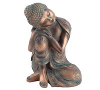 Statues de Bouddha endormi, Artisanat de Figurines de Bouddha Sieste d'Asie du Sud-Est, pour la décoration de Jardin extérieur, résine synthétique, 6,7 x 4,9 x 9,1 Pouces