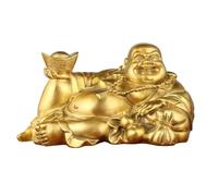 Statues de Bouddha pour la décoration de la Maison - Bouddha inclinable en Laiton - Bouddha Rieur - Artisanat - Décoration de la Maison, du Salon, de l'étude, des Objets de Collection des