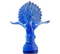 Statues de Bouddha pour la Maison, Sculpture de Religion du Roi Paon, Figurine Faite à la Main pour décoration de Bureau, Bleu