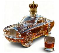 Statues de Bouteilles de Whisky pour Voiture de 300 ML, thème créatif 3D sur Le thème de l'automobile, décoration créative de Bouteilles en Verre pour Les soirées Entre Amis Autour d'un Verre à la B