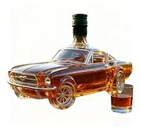 Statues de Bouteilles de Whisky pour Voiture de 300 ML, thème créatif 3D sur Le thème de l'automobile, décoration créative de Bouteilles en Verre pour Les soirées Entre Amis Autour d'un Verre à la A