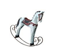 Statues de chevaux à bascule en bois, sculptures d ' animaux, ornement de bureau, figurines de collection, décorations d ' intérieur pour armoire, bibliothèque, statue de cheval à bascule en bois