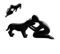 Statues de Chien Décoration Maison Drôle Mignon Art Abstrait Sympathie