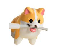 Statues de chien en résine - Organisateurs de cordon - Figurines de chiens - Sculptures d'animaux - Ornement pour la maison et le bureau - Statues de chien en résine