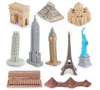 Statues De Construction De Villes De Renommée Mondiale - 10 Pièces Mini Et