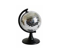 Statues de Globe boule Disco argentée, Sculpture de-Argent L