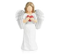 Statues De Jardin, Ange Decoration Exterieur, Statue d'ange Tenir Un Cœur, Figurines d'ange Guérisseur pour Thanksgiving, Noël, Décoration d'Intérieur Anniversaire Deko Cadeau commémoratif