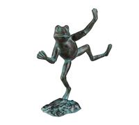 Statues de jardin grenouille sculpture crapaud 3 pièces résistant 1,9 kg