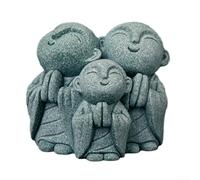 Statues de moine zen décoratives « See No Evil Speak No Evil Hear No Evil » Harmonisant votre environnement de vie (A)