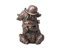 Statues De Vaches des Highlands Créatives en Résine Sculpture Figurine «Ne Rien Voir,Ne Rien Entendre,Ne Rien Dire» Style Rustique Statue De Famille d'animaux for Femmes Et Hommes,Jolie(3)