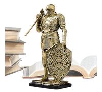 Statues décoratives Chevalier médiéval en résine pour bureau Décoration créative pour la maison sur table, entrée, balcon, chambre, salle de bain, jardin et salon