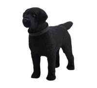 Statues décoratives réalistes de chien - Figurines d'animaux labrador de | Statues de chien labrador et figurines de table - Charmante décoration d'intérieur floquée pour salon et bureau
