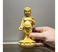 Statues en bois, Bouddha chinois baignant Prince Ornements, Statue de la naissance du Bouddha Sakyamuni, Statue de Bouddha artisanale, Zen Home Feng Shui, décorations d'autel, changement de destin et