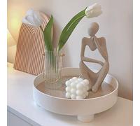 Statues et sculptures de penseur, ornements de statue de penseur en résine de grès, sculptures de style abstrait, cadeaux de pendaison de crémaillère, décorations de salon, salle à manger, bureau