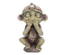 Statues extraterrestres d'ovni de Jardin, Sculpture en résine Durable, décoration de Maison Amusante, Affichage extérieur et intérieur d'halloween