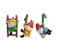 Statues Gnome De Jardin - Ornement En Résine Miniature, Gnome Elfe Gnome | Pendentif Nano Suspendu Pour Les Arbres Pour Exposition De Balcon, Décoration De Pelouse Pour Patio Extérieur Ou Décorations