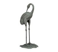 Statues grues cendrées décoratives figurine grue cendrée déco jardin extérieur