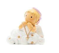 Statuette en résine Ange-Gardien rose - Ange de baptême 6 x 6 x 5 cm