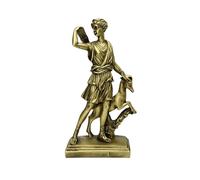 Statuette Artémis Diane de Versailles, mythologie de la déesse gréco-romaine, finition bronzée, 24 cm