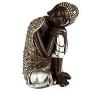 Statuette - ATMOSPHERA - Bouddha assis - Résine - H28 cm - Ethnique