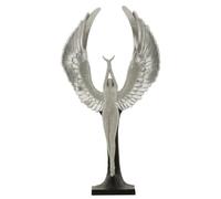 Statuette avec ailes Mauro Ferretti Sparky Argenté 26x9x48 cm