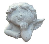 Statuette Béton Bengelchen - Fait Main Décoration pour Jardin Et Maison Ange