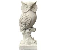 Statuette Béton Chouette Alene - Fait Main Décoration pour Jardin Et Maison'