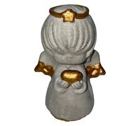 Statuette Béton Gold-Engel - Fait Main Décoration pour Jardin Et Maison Cadeau