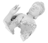 Statuette Bouddha Décorative pour Aquarium, Ambiance Paisible, Sable | Style Rétro Spirituel, Cachette pour Poissons, Valeur Esthétique du Bassin, Décor Contemplation