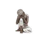 Atmosphera - Statuette Bouddha - H. 35 cm Gris G