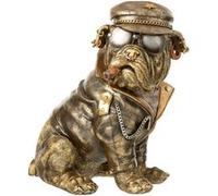 Statuette Bulldog à Cigarette "Trendy" 33cm Marron Marron G