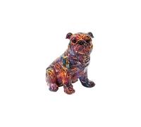 Objet décoratif Mauro Ferretti Bull Dog Psyco Multicolore 21,5x15,5x21 cm